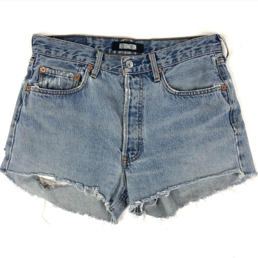 Reformation Levi’s Jean Shorts Made in the USA